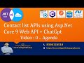 Video0 - Vibe Coding with ChatGPT | ASP.NET Core 9 Web API Series Overview & Agenda