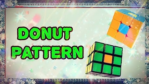 Rubix cube Donut pattern || Rubix trick || easy rubix cube solving tip