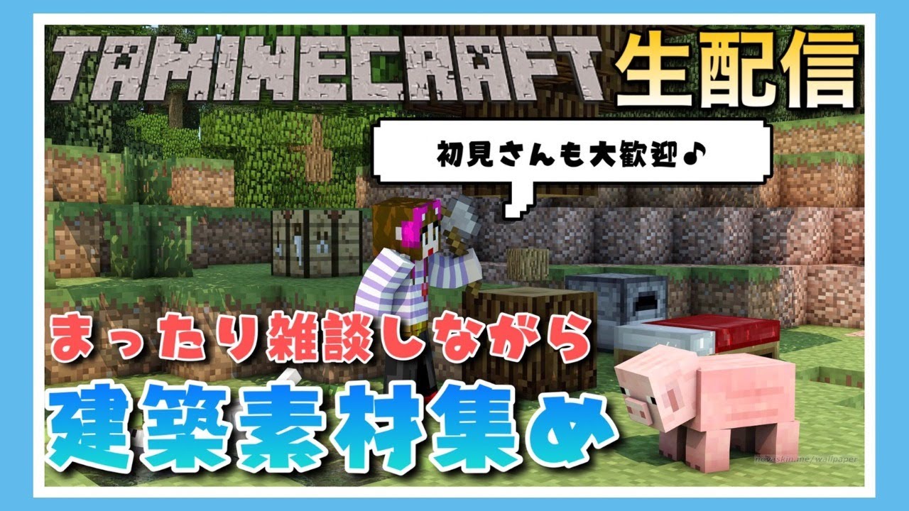 【マイクラ生配信】雑談しながらまったり作業～【マインクラフト】【Minecraft】【女性ゲーム実況者】【TAMAchan】