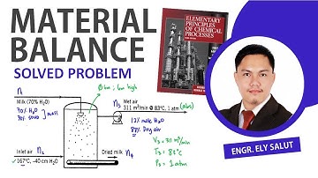 MATERIAL BALANCE IN A SINGLE UNIT (TAGALOG) | SOLVED PROBLEM | CHEMICAL ENGINEERING CALCULATIONS