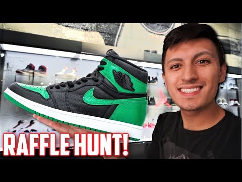 AIR JORDAN 1 PINE GREEN SNEAKER RAFFLE 