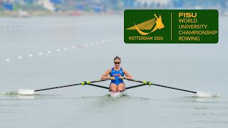 Fri, 13:55 - Race 229 - [300] W 1x Final C | 2024 FISU World University Rowing Championsip