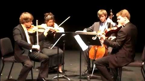 Aeolus Quartet performs Bartok Quartet No. 5 1. Allegro