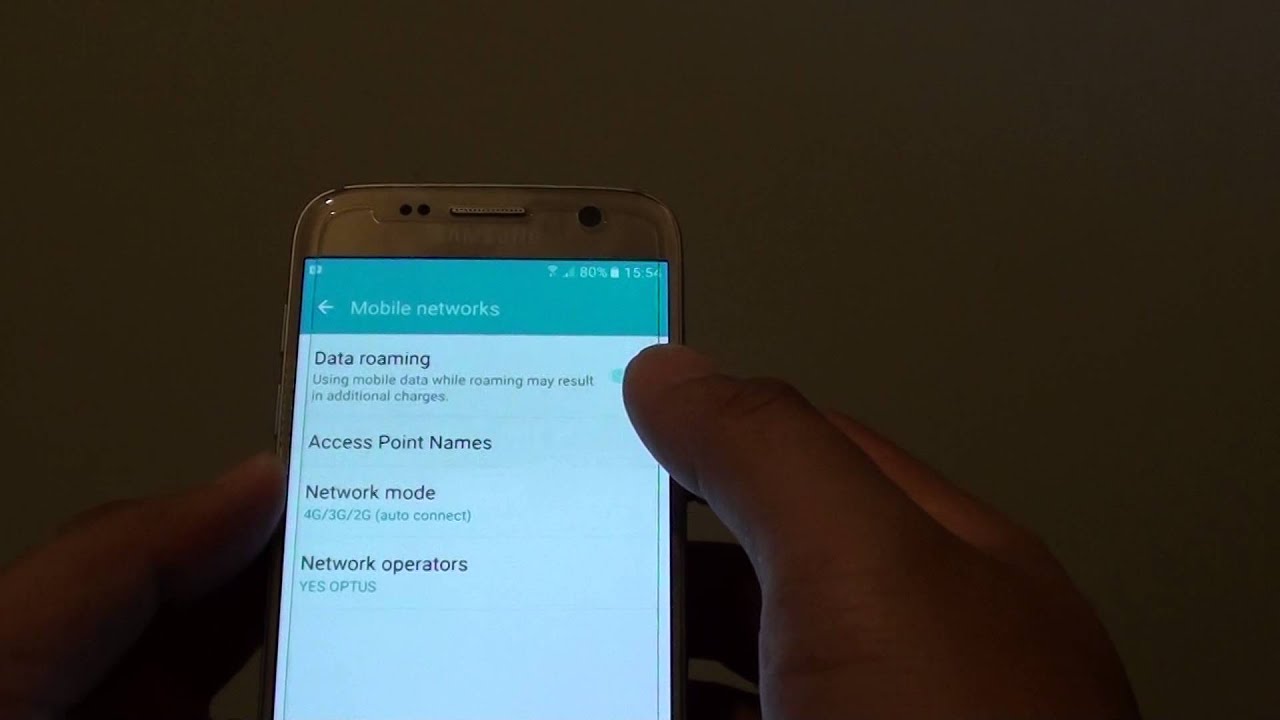 Samsung Galaxy S7: How to Enable / Disable Data Roaming - YouTube