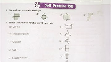 new learning composite maths class 6 self practice 15b | schand 6th ex15b | three dimensional shape