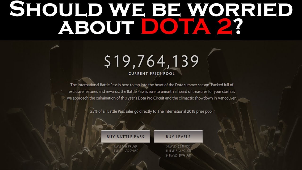TI8 prize pool is currently less than the TI7 prize pool - should we be worried about Dota 2?