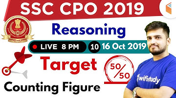 8:00 PM - SSC CPO 2019 (Tier-I) | Reasoning by Deepak Sir | Counting Figure
