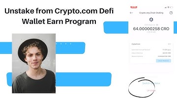 How to Unstake from the Crypto.com Defi Wallet Earn Program