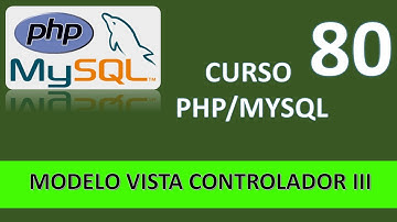 Curso PHP MySql. Modelo Vista Controlador III. Vídeo 80