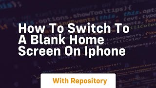 How to switch to a blank home screen on iphone screenshot 3