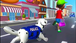 Police Dog Run🦮: Street Chase | Dog Run Gameplay | @SRGames786 screenshot 1