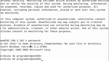OpenSSH en Windows 2003 Server - Parte II