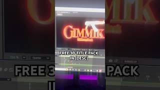 FREE After Effects Title Pack at 100 likes ✅ Drag in drop Presets #fyp #vfx #aftereffects #bandlab