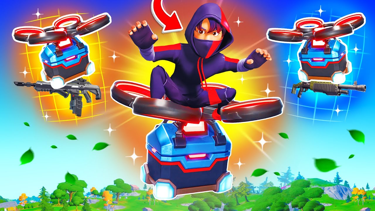 Fortnite, Aber Nur mit *DROHNEN* LOOT GEWINNEN!
