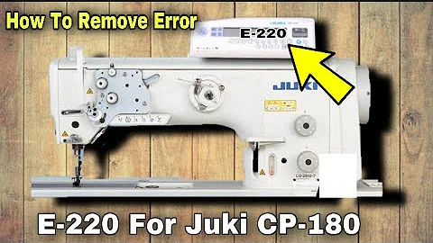 How To Remove Error E-220 For Juki Cp-180 ||Technical Access