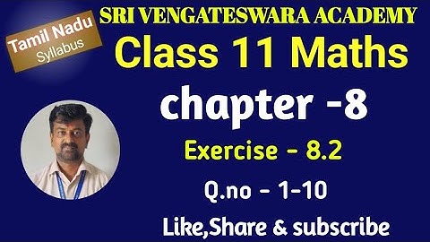 TN 11TH MATHS CHAPTER -8. VECTOR ALGEBRA. EXERCISE -8.2(1-10)#mrkmaths @marikannan