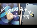 iPad Air 4 (Sky Blue) 2020 Unboxing + accessories 🖊🧊| ASMR | Malaysia