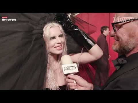 Julia Fox Interviews at the Vanity Fair Oscars after-party 2024