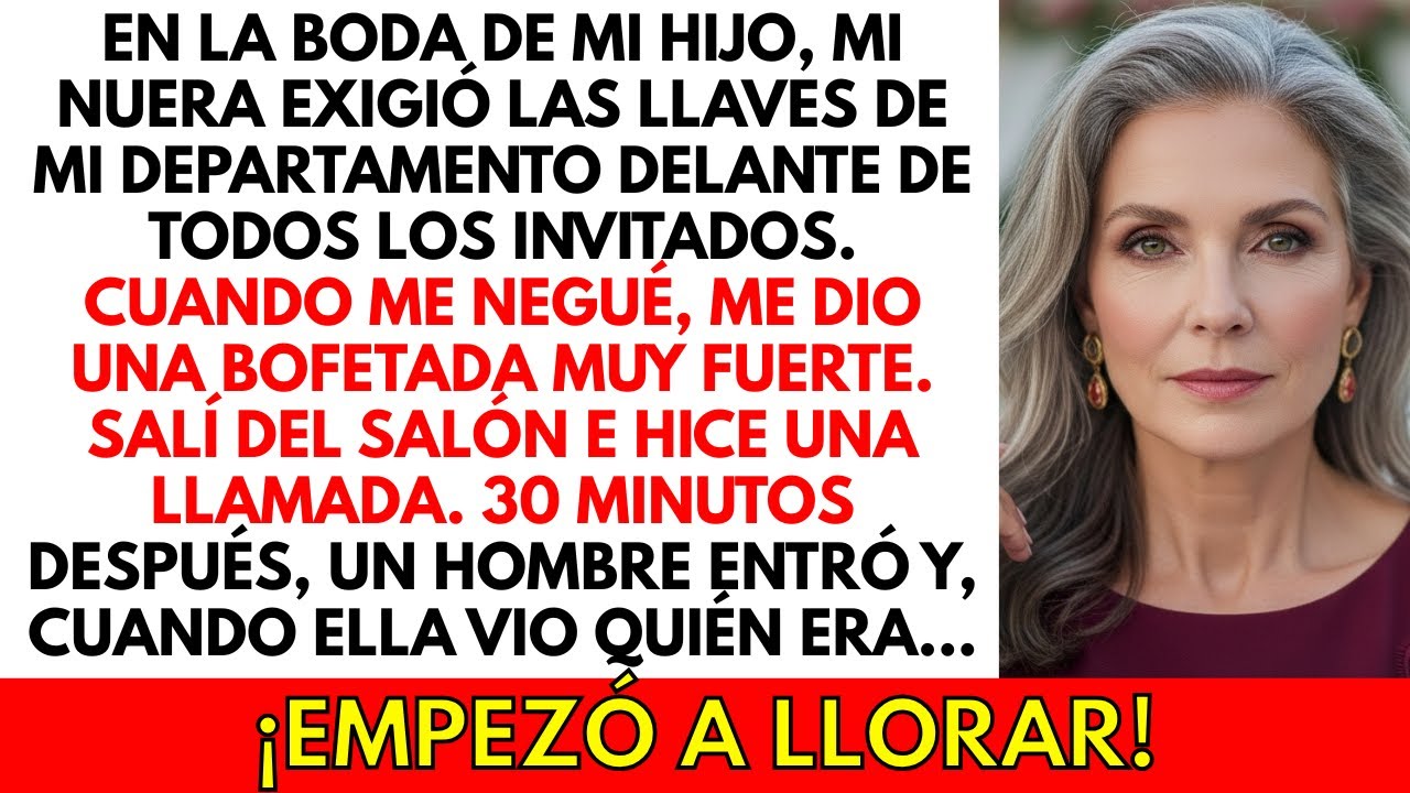 Mi nuera me dio una bofetada en la cara y exigió las llaves de mi casa delante de todos...