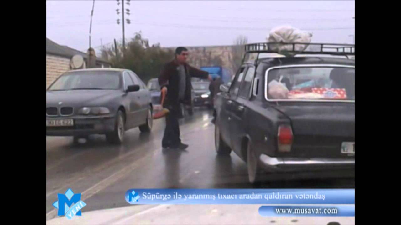 neftekhimik nizhnekamsk Süpürgə ilə yaranmış tıxacı aradan qaldıran vətəndaş