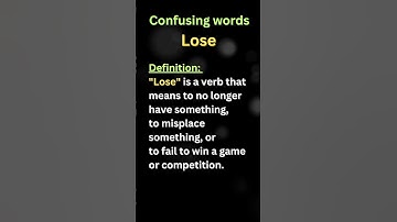 Learn English: Difference Between 