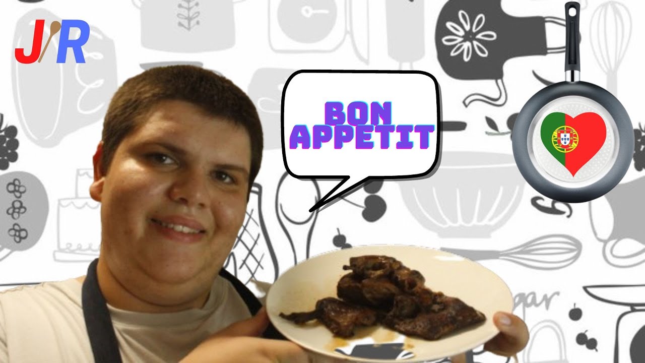 Será que ficou bom?  Coração de porco!!!!! Receita portuguesa!!!!!