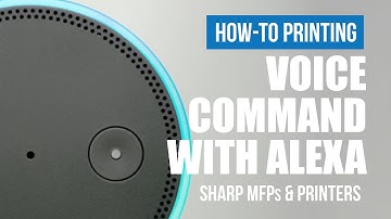 New Sharp MFP Voice Command with Amazon Alexa