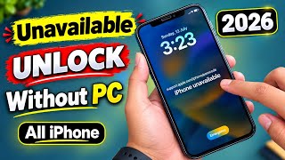 WITHOUT PC 2026 || How To Unlock Any iPhone Unavailable Lock Screen || Without Tool