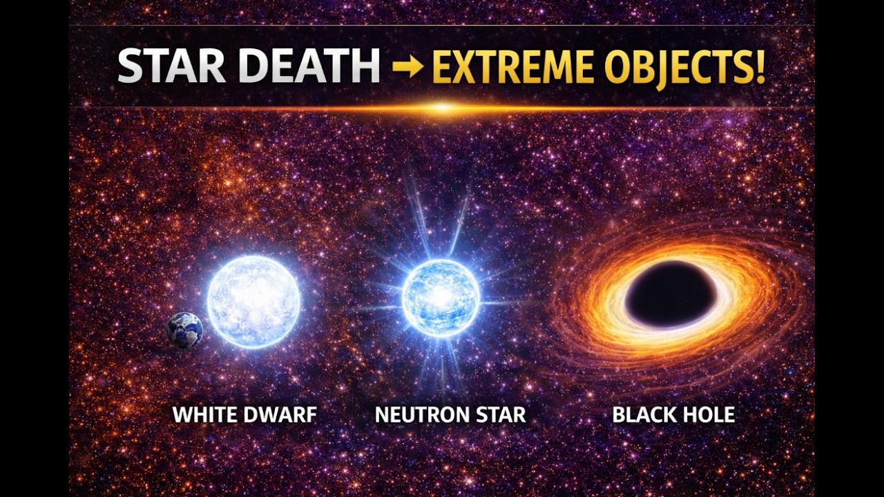 Compact Objects Explained: White Dwarfs, Neutron Stars & Black