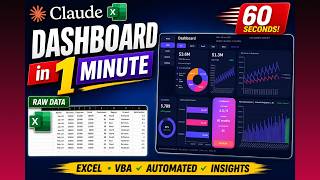 I Built a Premium Excel Dashboard in 60 Seconds (Using Claude AI)