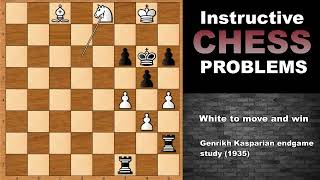 This is Brilliant: Genrikh Kasparyan chess endgame study (1935)