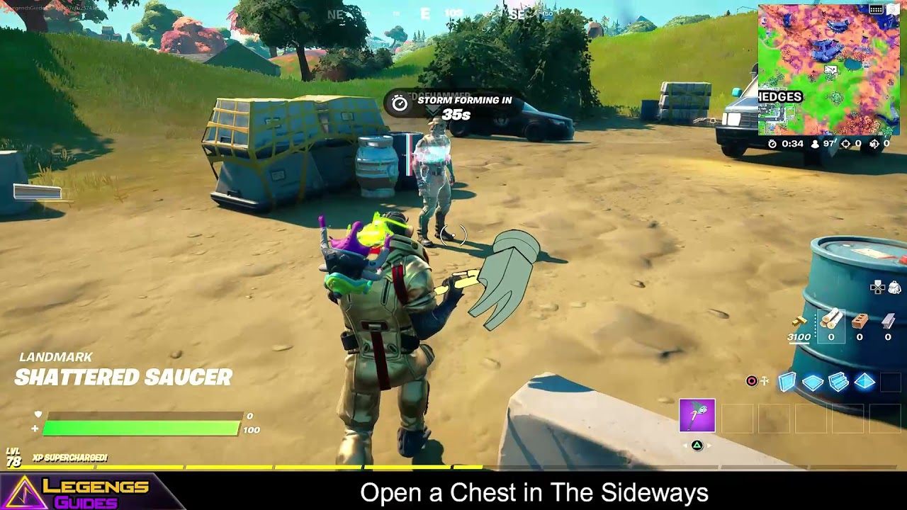 Open a Chest in The Sideways | SLEDGEHAMMER Stage 1 - Fortnite