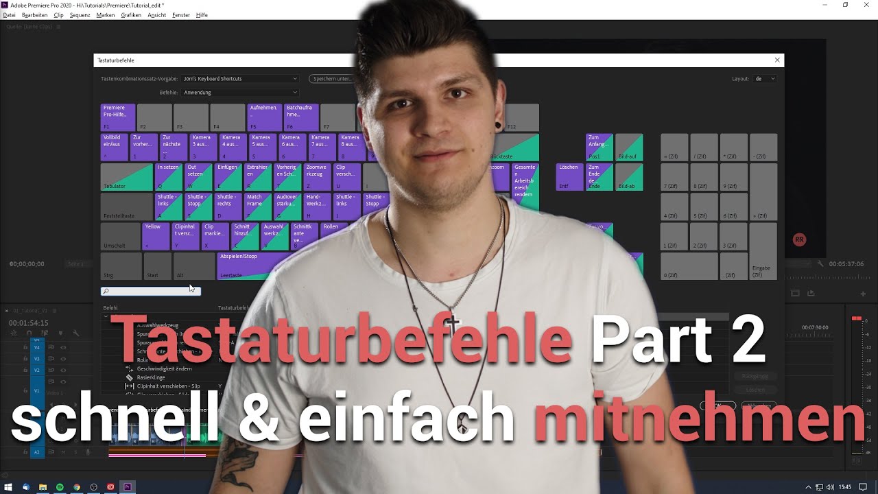 Tastaturbefehle Part 2 - Überall dabei haben - Premiere Pro Turorial