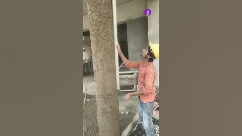 Round pillar plaster design #shorts