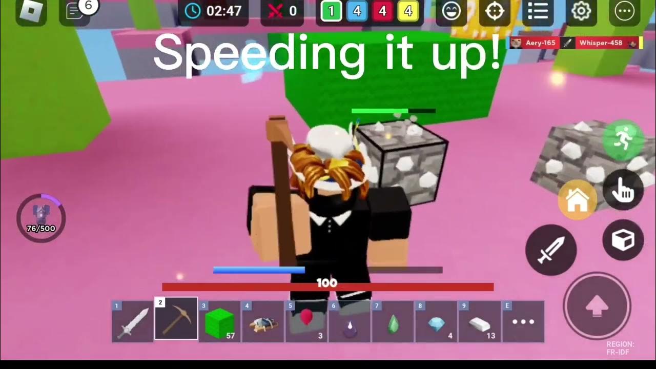 Melon plays bedwars for the first time (melon playground) YouTube