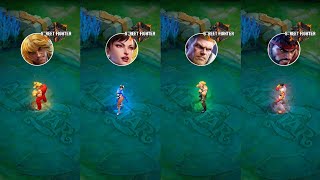 4 GAMEPLAY STREET FIGHTER SKINS | KEN, CHUN-LI, GUILE AND KEN | MLBB X STRESS FIGHTER 6 screenshot 1