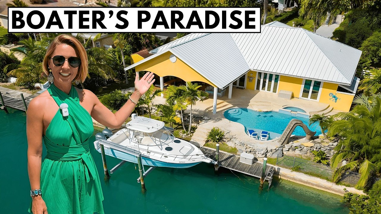 ⁣You Can Afford! 🤩 Bahamas Waterfront Home with a Dock Boater's Dream Tour