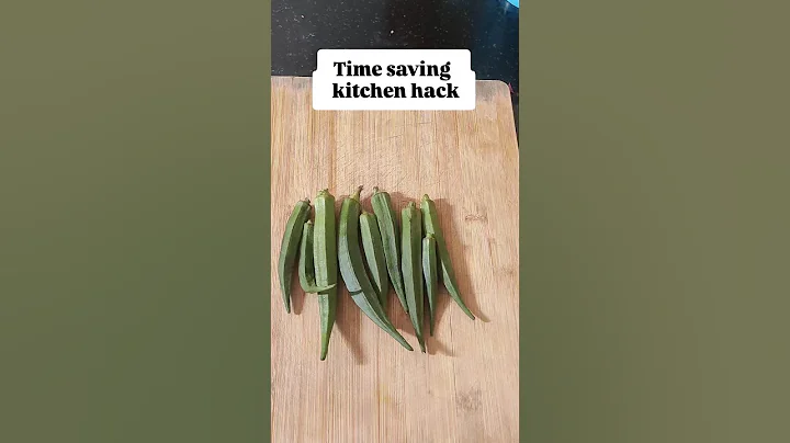 Fastest way to cut Okra/ Bhindi #shorts #kitchenhacks #kitchen #usefulkitchentips