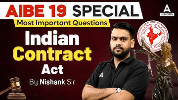 AIBE 19 | Indian Contract Act 1872 | Preparation Guide | MCQs Practice Questions | Nishank Sir