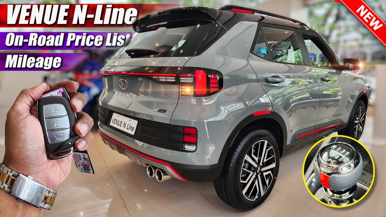Hyundai Venue N-Line N8 MT 2024, On Road Price List, Mileage, Features