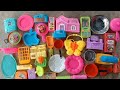 Diy unboxing kitchen Set l kitchen plastic set | mini cooking Kitchen set 13