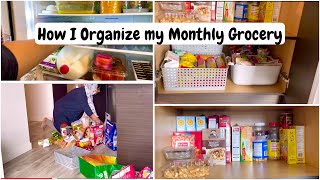 How I organise my monthly grocery/Kitchen Organization /Ramadan Preparations