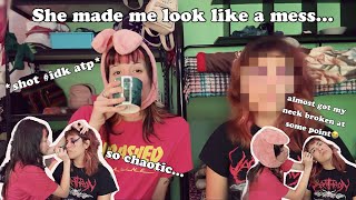 SISTER DOES MY MAKEUP while she’s drunk…| chaotic | funny asfk