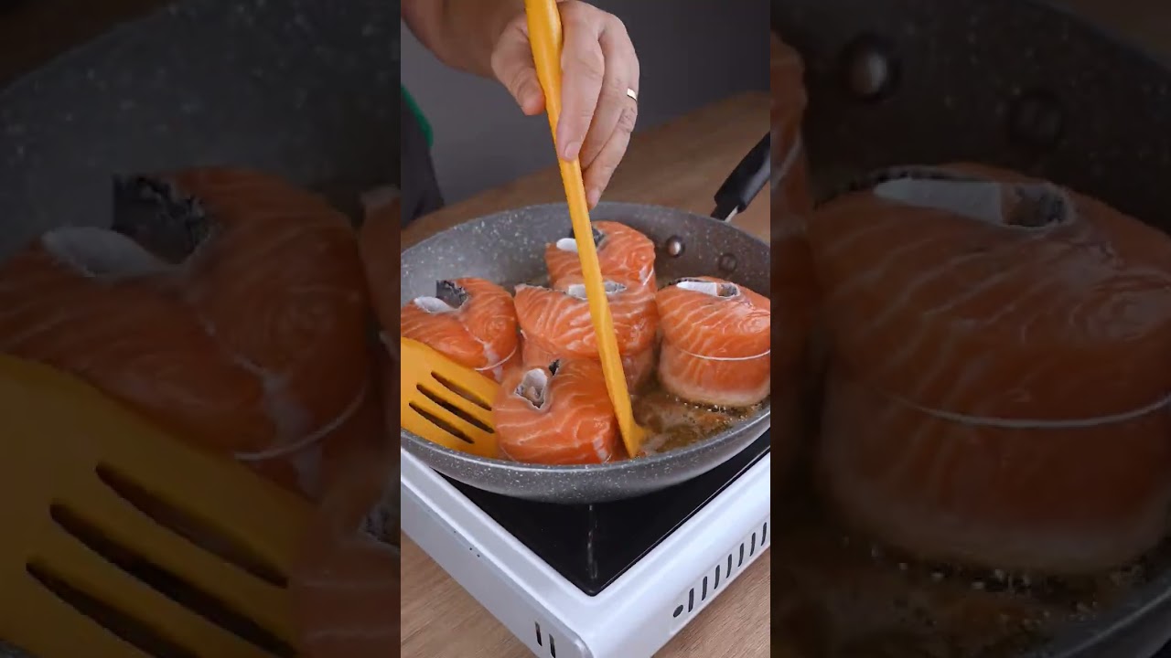 ⁣Um truque genial para cozinhar salmão, que todos deveriam conhecer