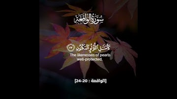 {وَحُورٌ عِينٌ} [الواقعة : 22]القارئ عمر هشام العربي