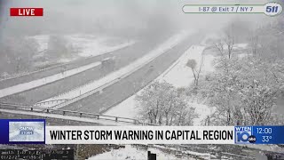 NEWS10 at Noon- Winter Storm Warning in the Capital Region
