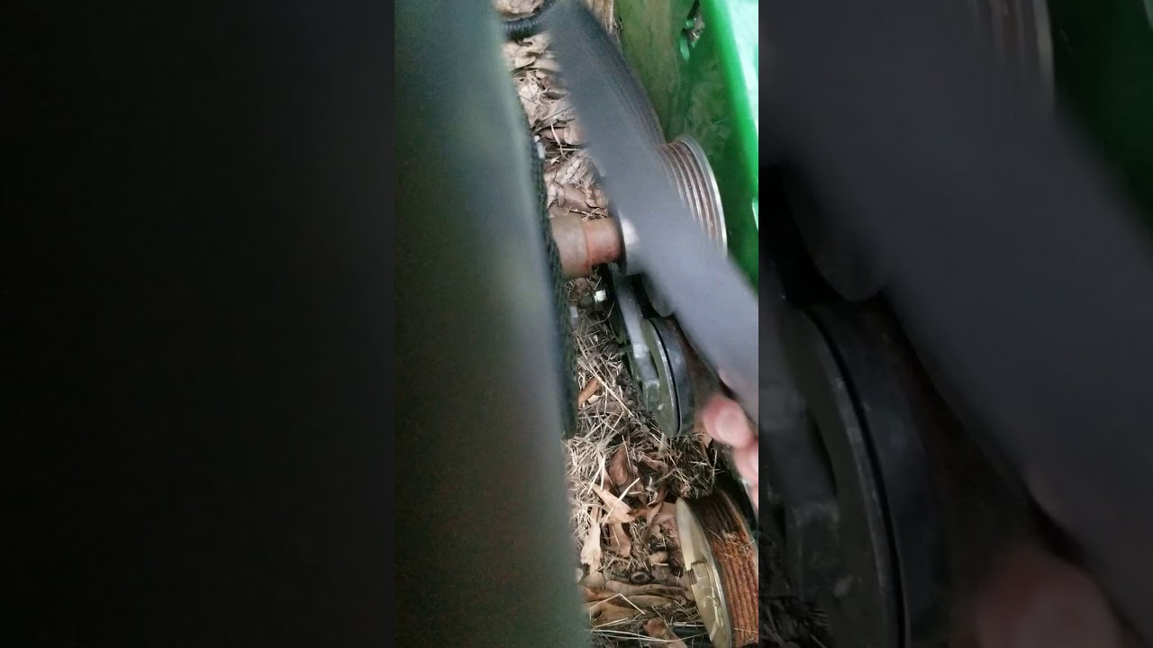 John deere 757 hydraulic belt change 2 YouTube