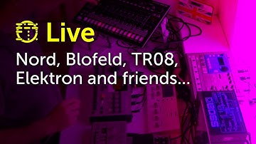 Live studio mix with Nord Rack and Machine Drum MK2