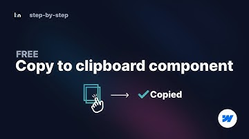 Copy To Clipboard Component For Webflow (style it your own way)