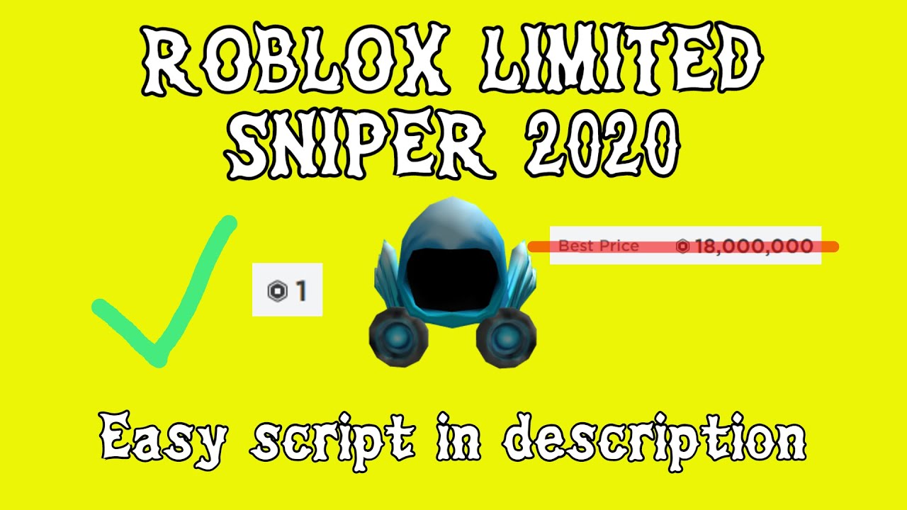 Roblox Limited Sniper 2020 Working Easy Script In Desc Youtube - roblox snipe bot 2021 pastebin